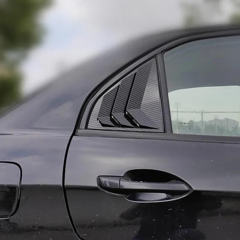 Для Mitsubishi Lancer 2002-2006 Автомобильная накладка-жалюзи на заднее боковое стекло, накладка на боковой вентиляционный отвод, наклейка, наружные аксессуары из АБС-пластика