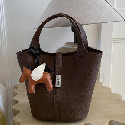 Модная сумка-ведро в виде овощной корзины, Высокий уровень внешнего вида, Сумка на одно плечо, Простая и нишевая сумка кроссбоди