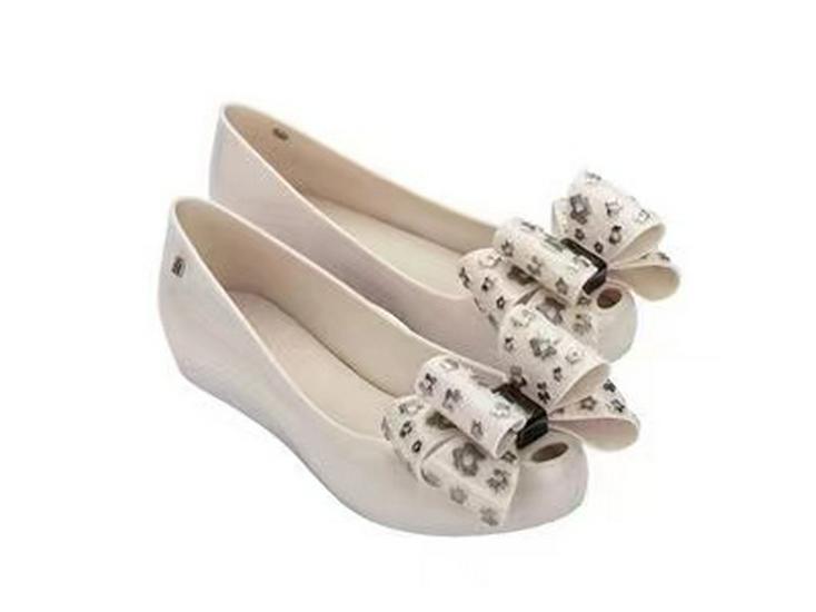 2026 New Style Women's Melissa Wedge Jelly Sandals with Bowknot
