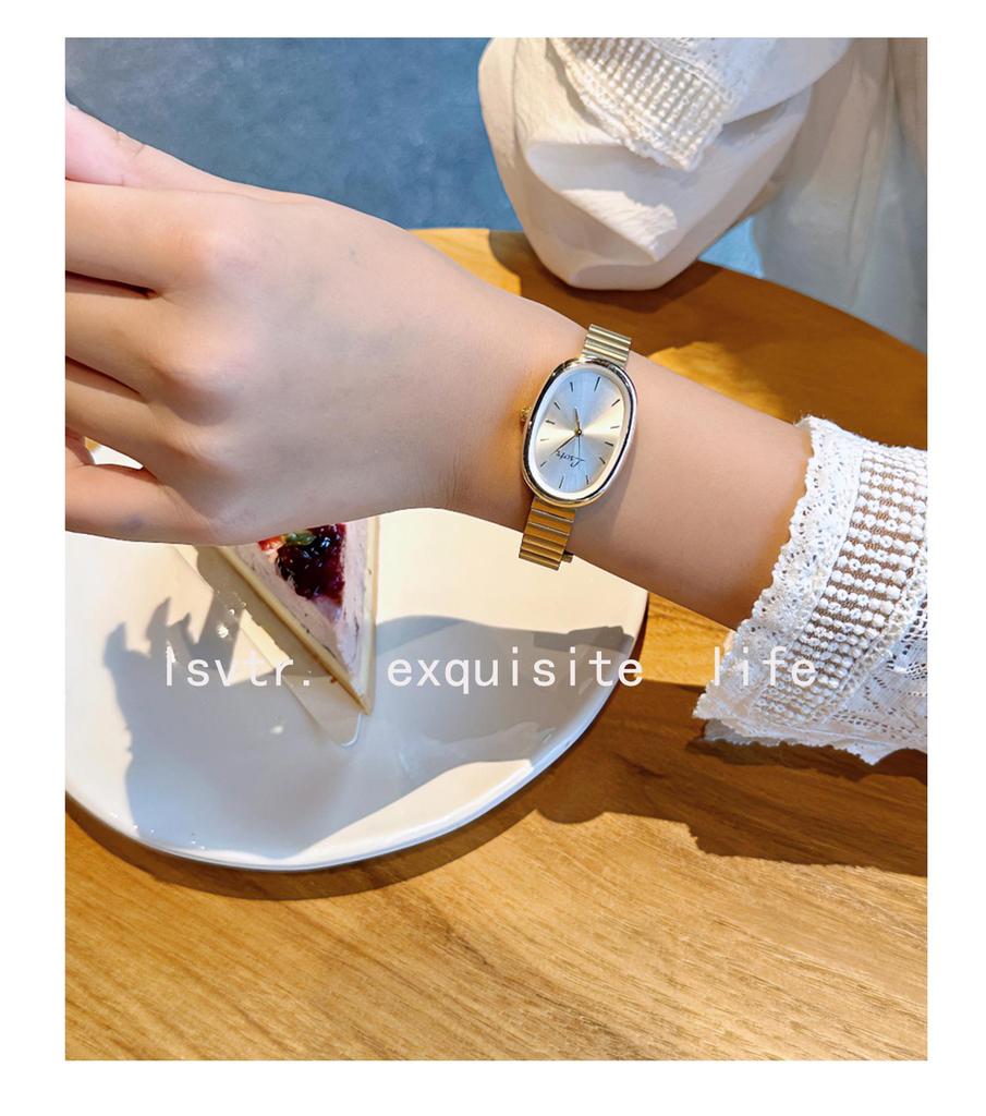Gold-Toned Women's High-End Quartz Fashion Watch with Steel Band
