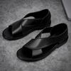 Fashion 2024 Trend Men's Sandals Non-Slip Leather Men Summer Casual Comfortable Open Toe Breathable Sandals Soft Beach Footwear Male