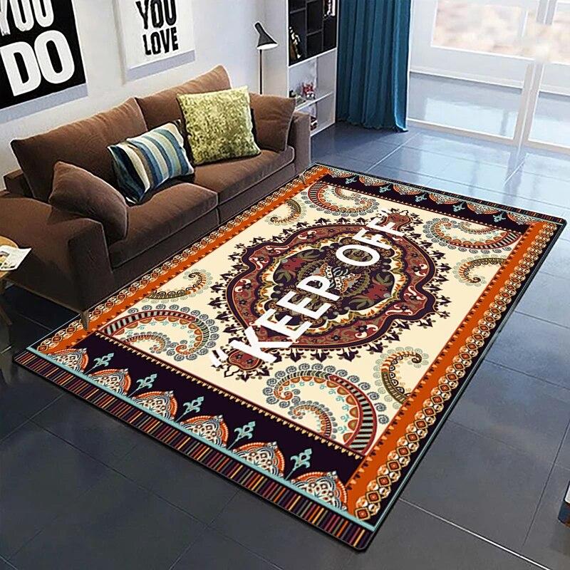 Декоративный квадратный ковер с узором, современный дом, гостиная, пол, матовый ковер для спальни, художественный коврик для плаката, подарок для фанатов Alfombra