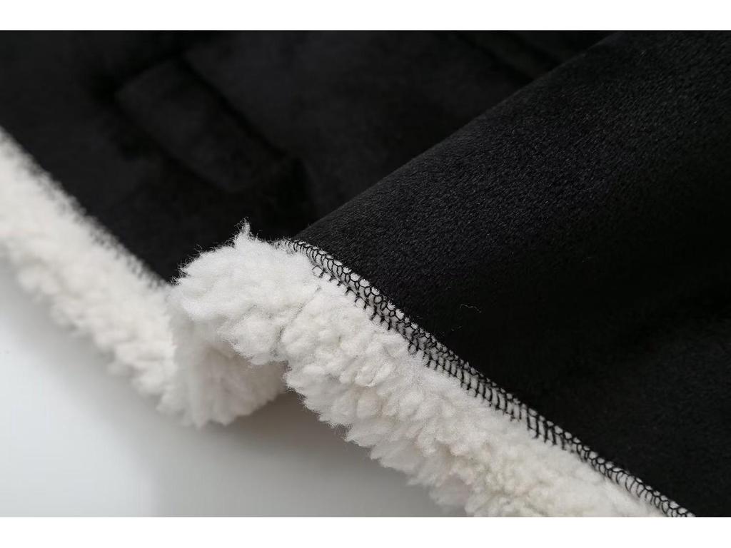 Женская куртка из искусственной овчины, сшитая из разных частей, на осень 2023 года в уникальном европейско-американском стиле Y2K