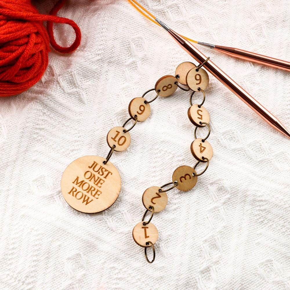 Швейные принадлежности Линейка для вязания Измеритель деревянный Деревянный зажим для иглы Инструменты для вязания Аксессуары