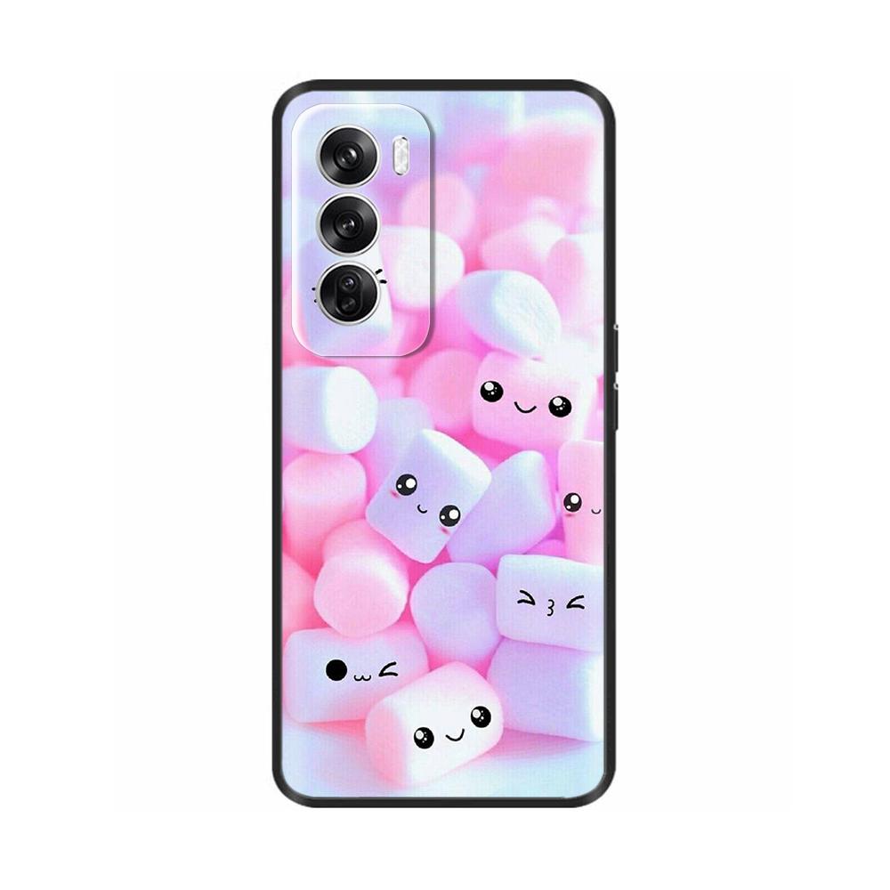 Роскошный painted чехол для OPPO Reno 12 Pro Задняя крышка Силиконовый чехол для телефона для OPPO Reno 12 Reno12 Pro 5G Защитный корпус Capas