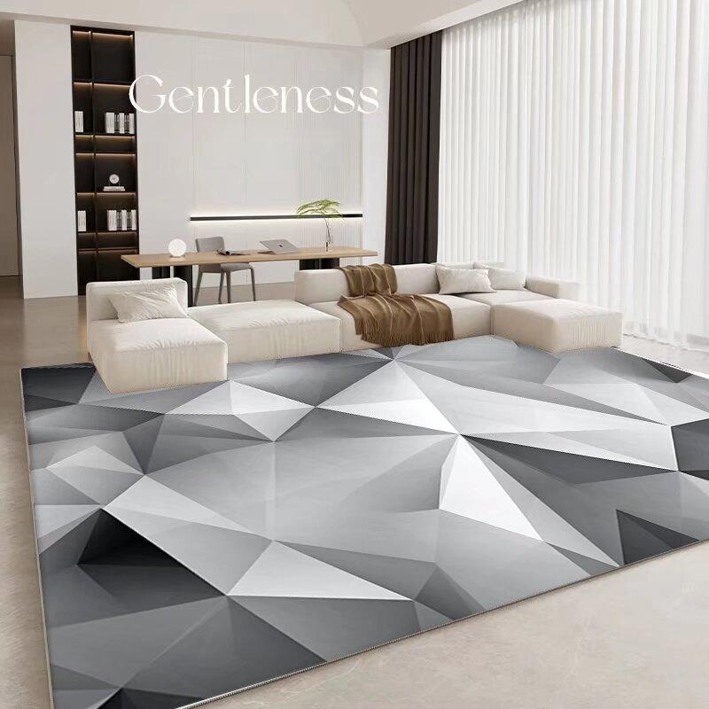 Nordic Carpet Living Room Geometry Decoration Carpets Modern Pattern Large Area Rug Bedroom Rooms Doorway Floor Mats Tapis Salon