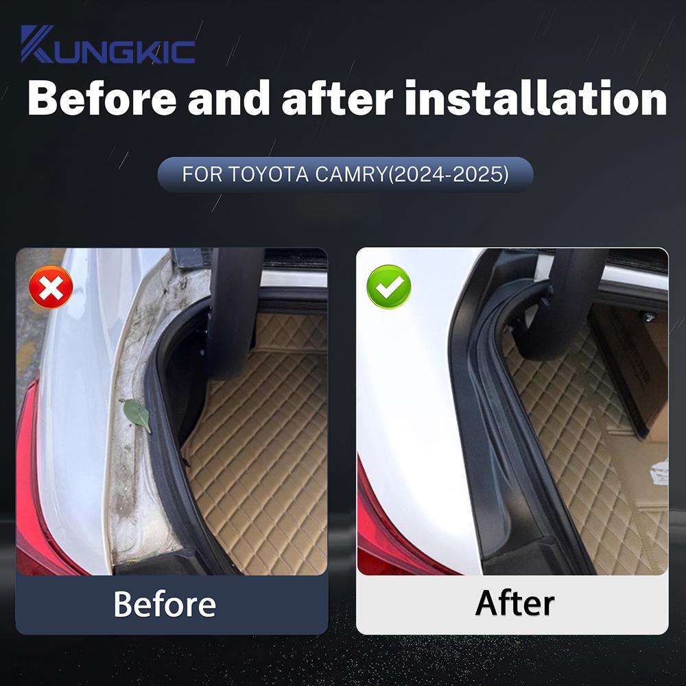 For Toyota Camry 2024-2025 Trunk Side Cover Panels 2PCS Left Right Rear Cargo Area Trim Interior Accessories Protector Guard Pad