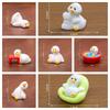 7PCS Miniature Duck Ornaments Lovely Tiny Duck Figurine Toys Lightweight Small Decor for Dollhouse Kids Birthday Party Gifts