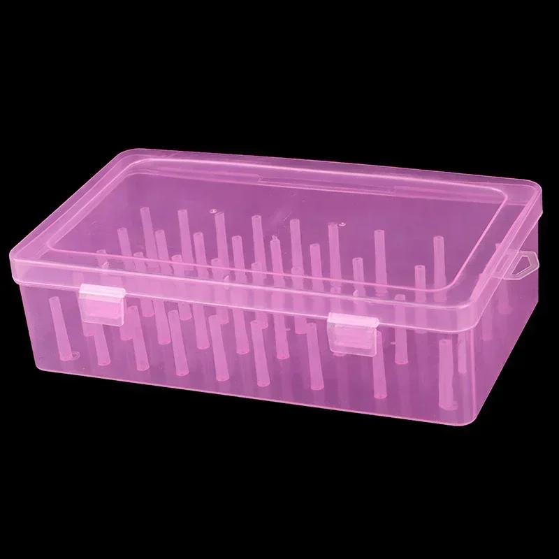 Sewing Thread Storage Box 42 Pieces Spools Bobbin Carrying Case Container Holder Craft Spool Organizing Case Sewing 24 Spools NE
