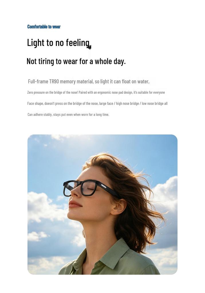 YO5 1300W Smart AI Camera Glasses: Outdoor Photo, Translation, Bluetooth Music.