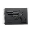 Luxury Notepad Notebook with Embossed Revolver Gun Weapon