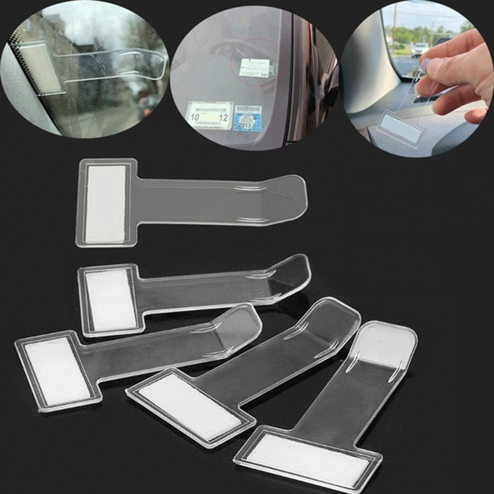 С клейкой лентой Держатель для парковочного талона Держатель для счетов Держатель для разрешений Прозрачные зажимы для карточек