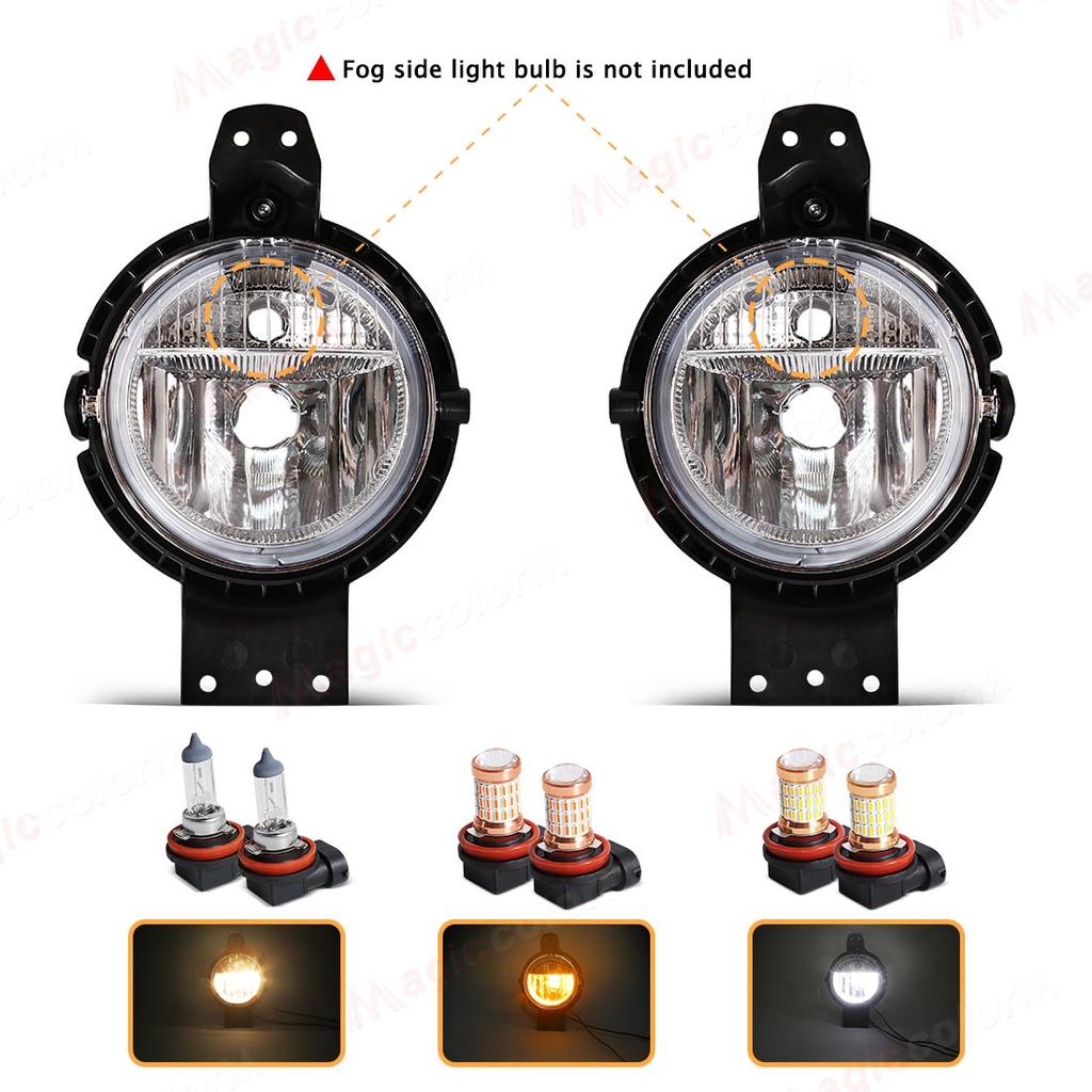 For BMW Mini Cooper - Countryman R60 Paman R61 Fog Lights Headlight Front Driving Lamp Halogen LED Bulbs 63179802163