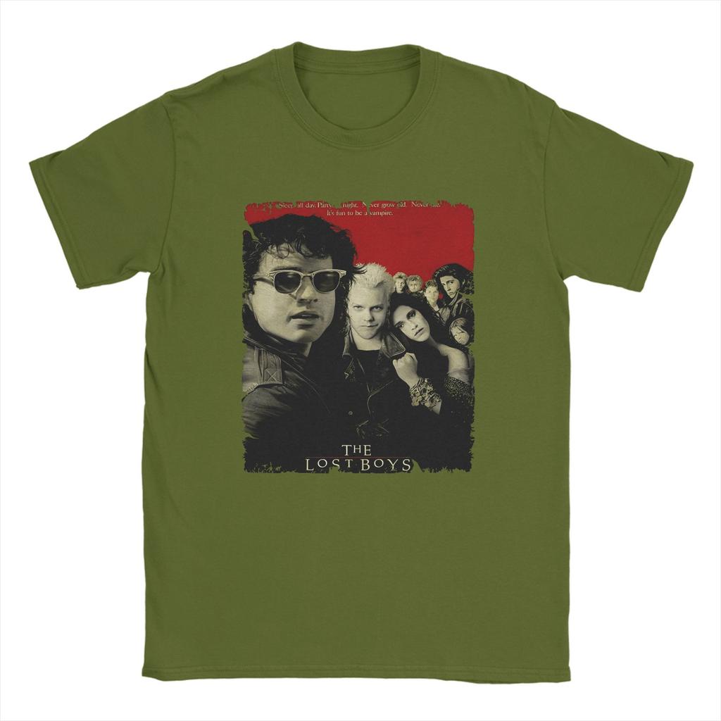 Harajuku T Shirt Summer The Lost Boys Hip Hop T-Shirts  100 Cotton Tee Shirt for Men Y2K Funny Design Short Sleeve Tops