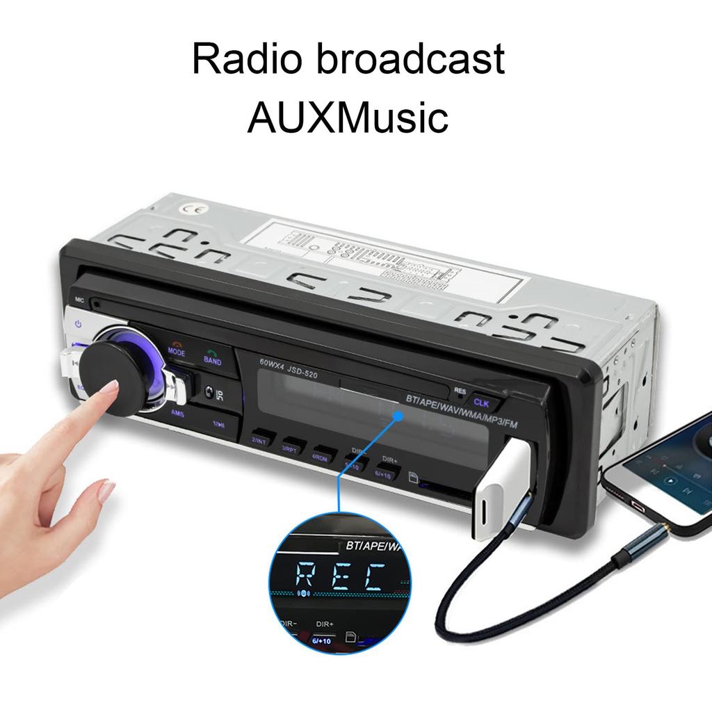 Автомагнитола ASHATA, Мультимедийная CD автомагнитола Bluetooth Аудио и