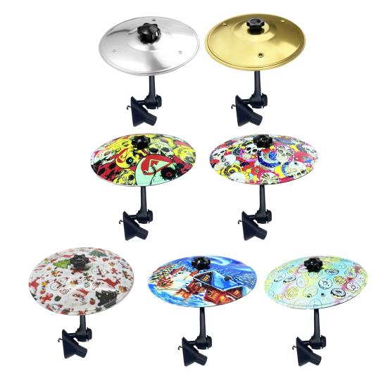 1/2 шт. Мини Автомобильная Тарелка Вентиляционное Отверстие Автомобильная Приборная Панель Символ Барабан Тарелка Крэш с Барабанными Палочками Музыкальный Инструмент Подарок для Любителей Музыки Барабанщиков