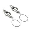 Stainless Steel Nipple Clamp Rings Sexy Butterfly Clip Female Flirting Tools Foreplay Toys Adult Supplies Pendant