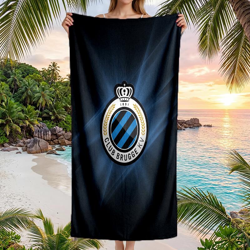 Club Brugge FC print Quick Dry Beach Towel Microfiber Absorbent Portable Travel Swimming Towel