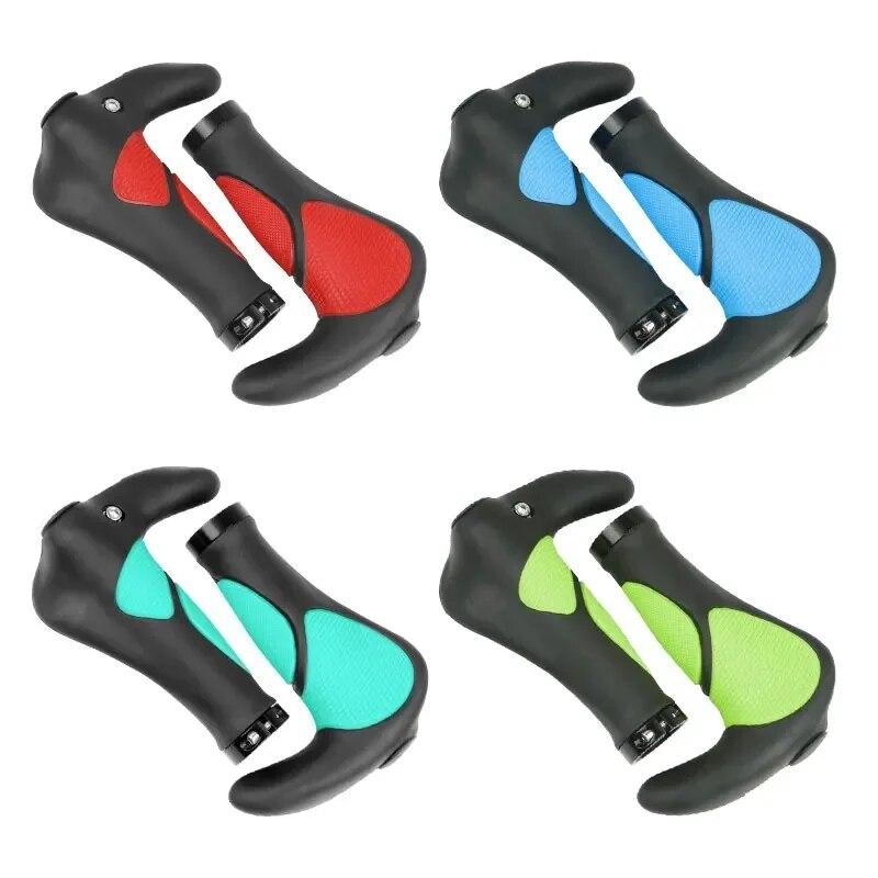 Велосипедные ручки для руля Mtb, аксессуары, складные ручки для велосипеда, ручки с двусторонней фиксацией, нескользящие резиновые рожки, тиски