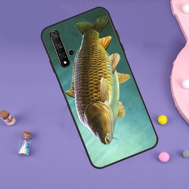 CARP FISH FISHING Case For Huawei P30 P20 P40 Lite Nova 5T 11i 8i 3i 9 10 SE 11 Pro Y90 Y70 Y61 Y60 Y91 Cover