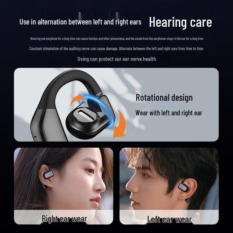 OKSJ Bluetooth-спортивная гарнитура с открытым ухом и одинарным заушным креплением