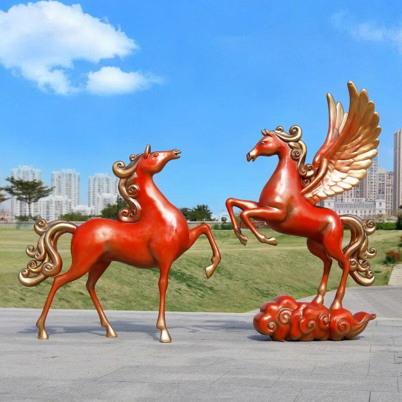Yanziran Large Fiberglass Horse Sculpture