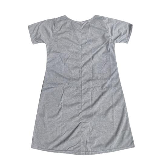 Summer Mini Dress Short Sleeves A-line Round Neck Solid Color Above Knee Length Simple Style Short Dress Dating Beach Party Dress