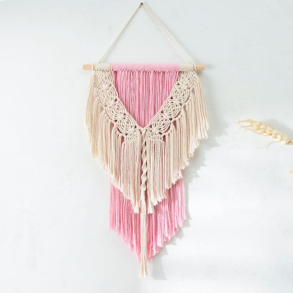 Ручная работа, плетеная макраме, настенное украшение в стиле бохо, декор для стен в стиле макраме, кисточка, богемный настенный декор для спальни, гостиной, ванной, детской комнаты