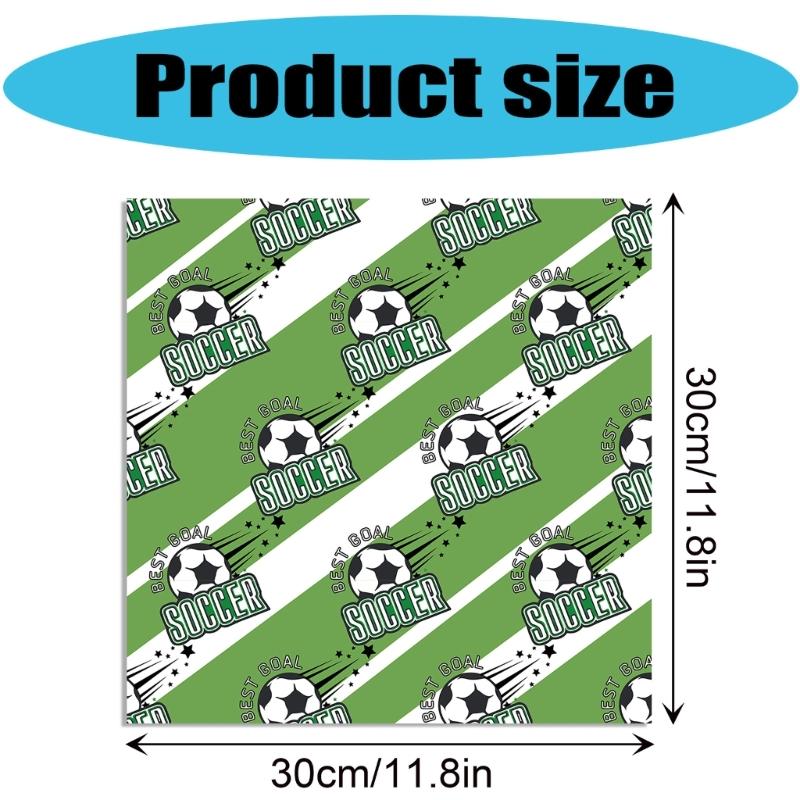 24 листа декоративной бумаги для скрапбукинга 30x30 см Бумага на футбольную тематику для скрапбукинга, журнала, блокнота, альбома, упаковки