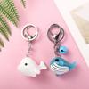 Аксессуары Подвеска для рюкзака Держатель для ключей Кулон Дельфин Синий кит Брелок Смола Кольцо для ключей от машины Подвеска для сумки