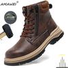 Steel Toe Cap Shoes For Men Work Boots Puncture-Proof Protective Working Shoes Male Footwear Security Sneakers Water Resistant