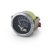 2" 52мм Механический манометр давления масла 0-150PSI/0-7бар Давление масла Настраиваемые вручную аварийные сигналы Автомобильный прибор Желтый свет 1/8NPT