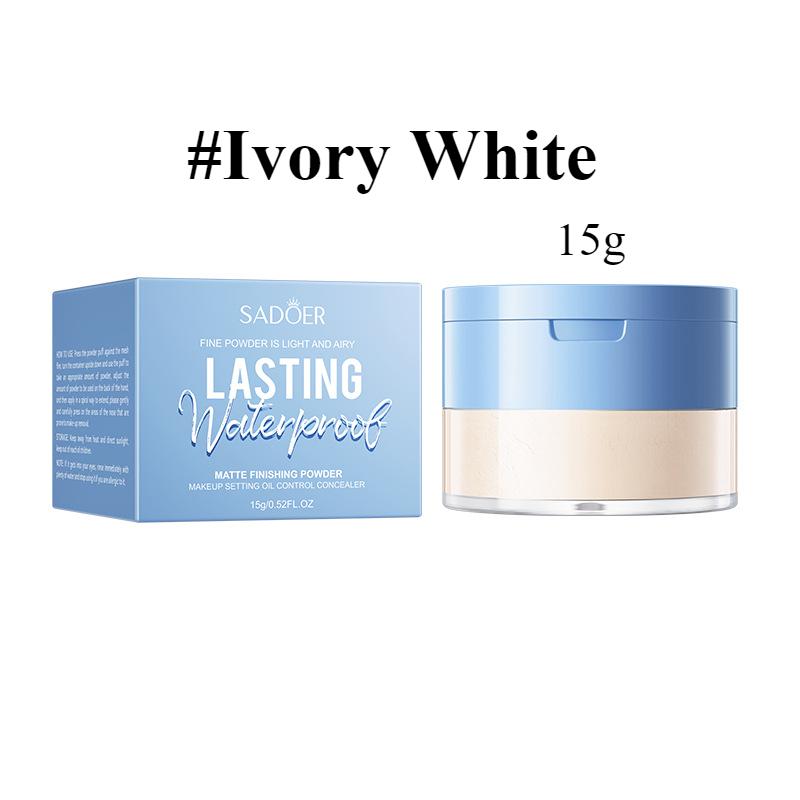Матовая пудра-консилер, контурирующая, фиксирующая, контролирующая жирность, осветляющая, консилер, водостойкая, рассыпчатая пудра
