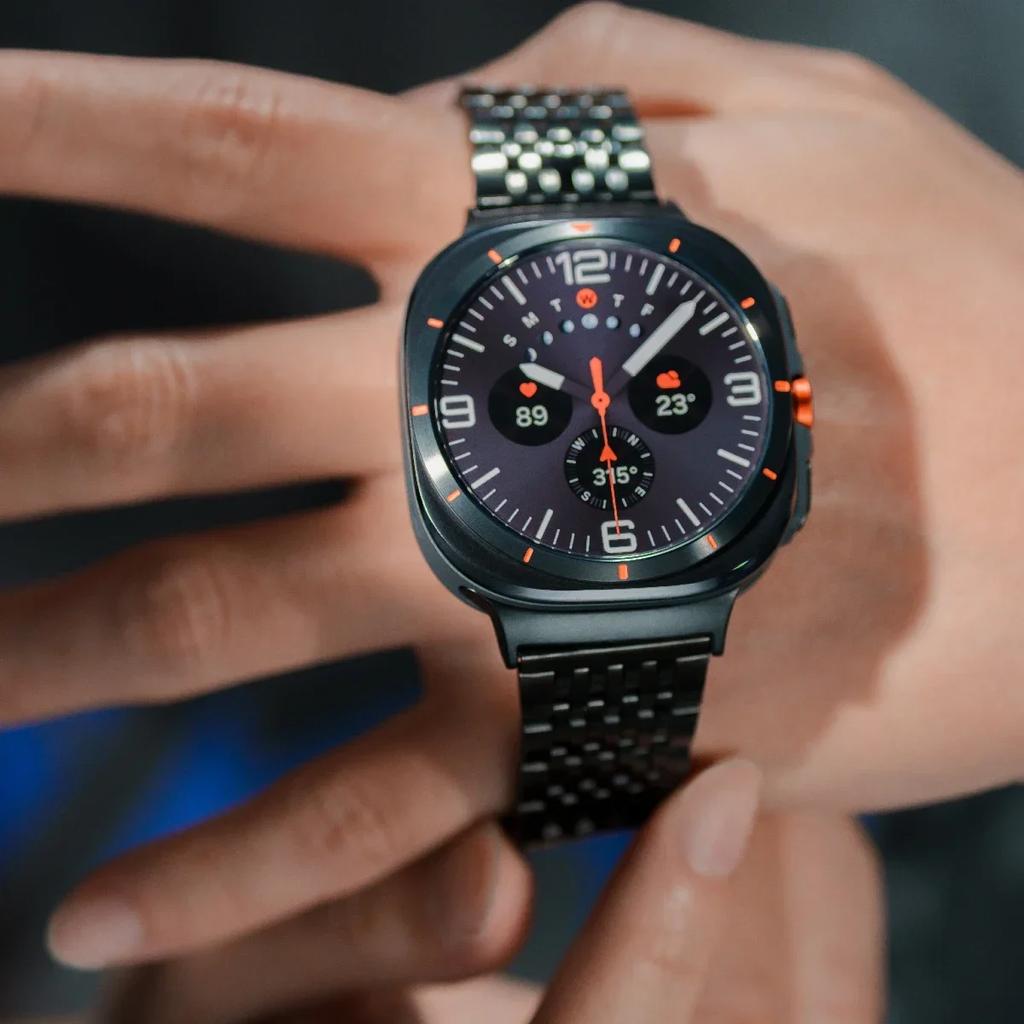 Ремешок-браслет для смарт-часов Samsung Galaxy Watch Ultra 47 мм, из нержавеющей стали, для Galaxy Watch 7, металлический браслет
