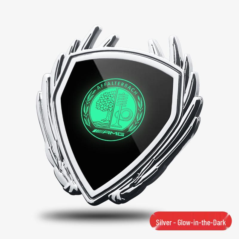 Металлическая наклейка-эмблема крыла для автомобиля Mercedes GLA35/G45 AMG, боковое окно кузова