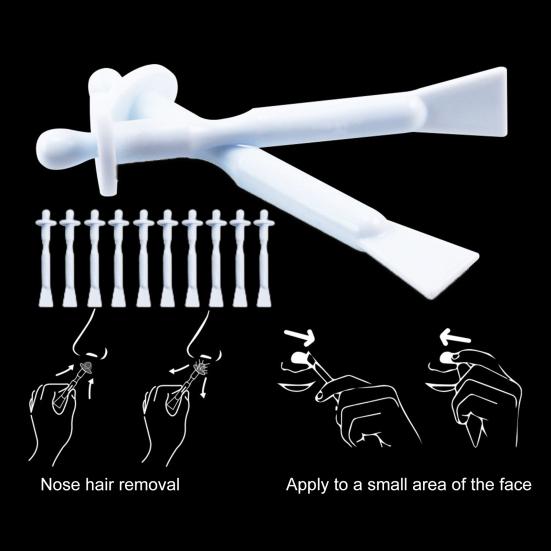 1 Set Nose Hair Remove Kit Painless Long-lasting Fast Effect Uprooting Hot Film Hard Wax Bean Nose Hair Plucking Tools Adult Supply