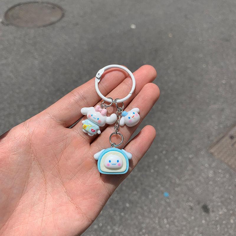 Sanrio Аниме Хелло Китти Брелок Мультяшный Кавайный Собачка Циннамон Куроми Мелоди Подвеска для Рюкзака Аксессуары Брелок Детский Милый Подарок