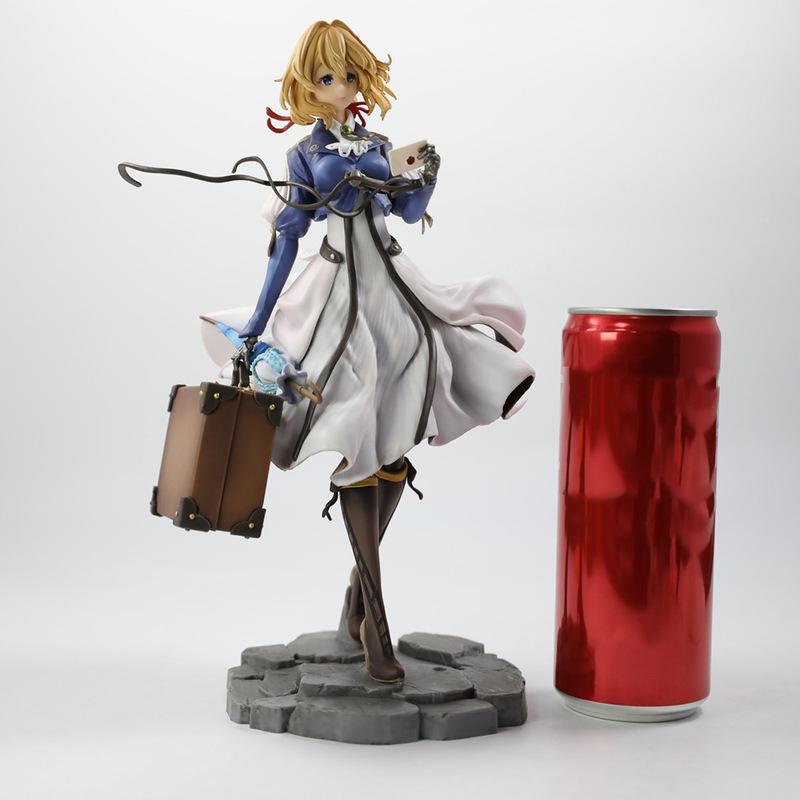 24 см Фигурка-статуэтка Violet Evergarden GK Игрушки Аниме Фигурка Действия Коллекция Figuras Кукла Q Version Украшение Манга Фигурка Подарок