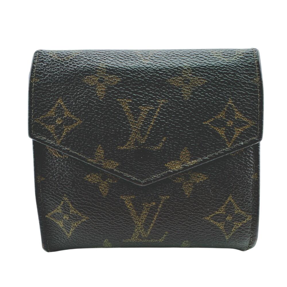 LOUIS VUITTON M61660 Vintage W Hook Wallet Compact Wallet Monogram Monogram Portonet Bie Cult Credit Tri-fold wallet Brown Monogram Used