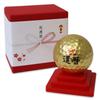 60th Birthday Golf Gift Kanazawa 1 Gold Leaf Golf Ball 1 Acrylic Pedestal Golf Ball Fully Decorated with Traditional Craft Gold Leaf from Kanazawa
