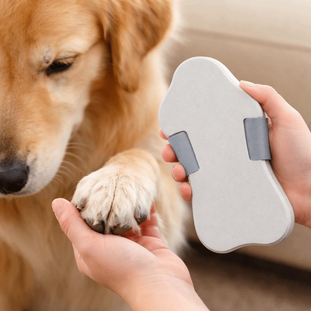 Adjustable Strap Pet Claw Grinder Elastic Dog Scratch Pad  Pet Grooming Cleaning