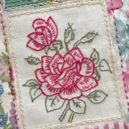 Набор для вышивки цветов Forget Me Not Slow Stitch Набор для вышивки цветочными штампованными стежками Набор для самостоятельной вышивки лоскутного одеяла для начинающих Подарок любителю рукоделия