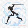 Kirito Os Kirito Asuna Iron On Patches For Clothing Applique Stickers On Clothes Heat-Sensitive Custom Patch