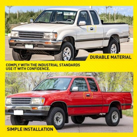 Для Toyota T100 1993-1998 Передняя Ручка Внешняя Двери Водительской Стороны Черный+Хром