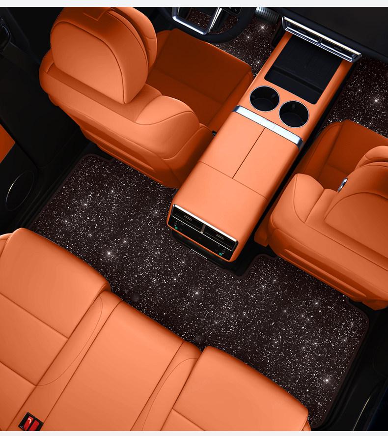 Совместимый комплект из 6 штук ковриков на пол «Звездное небо» для Geely Xingyuan, Galaxy M9, Boyue L, Xingyue L, Xingrui, A7 и Xingyao