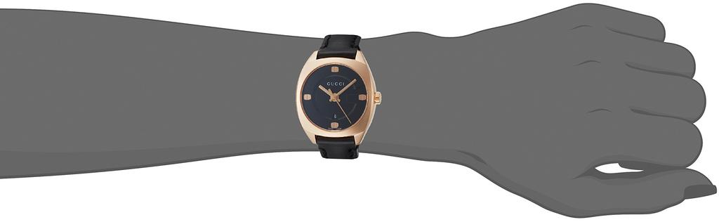 Gucci GG2570 Black Stainless Sapphire Quartz Swiss Watch, Dial, Steel, Crystal, Movement, 29mm, Made, YA142509, Women's