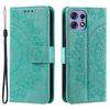 For Motorola Edge 50 Pro 5G Case Imprinted Totem PU Leather Phone Cover