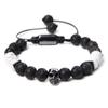 JYL TS Bracelet Men's Skull  Braided Minimalist Attracts Courage & Positive Vibe