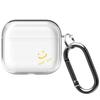 Чехол ONLYOU Airpods4, милый, стильный, корейский, TPU, дизайн с улыбкой, прозрачный, чехол для Airpods Pro, женский, подходящий чехол для наушников, карабин, крючок, Нико-чан