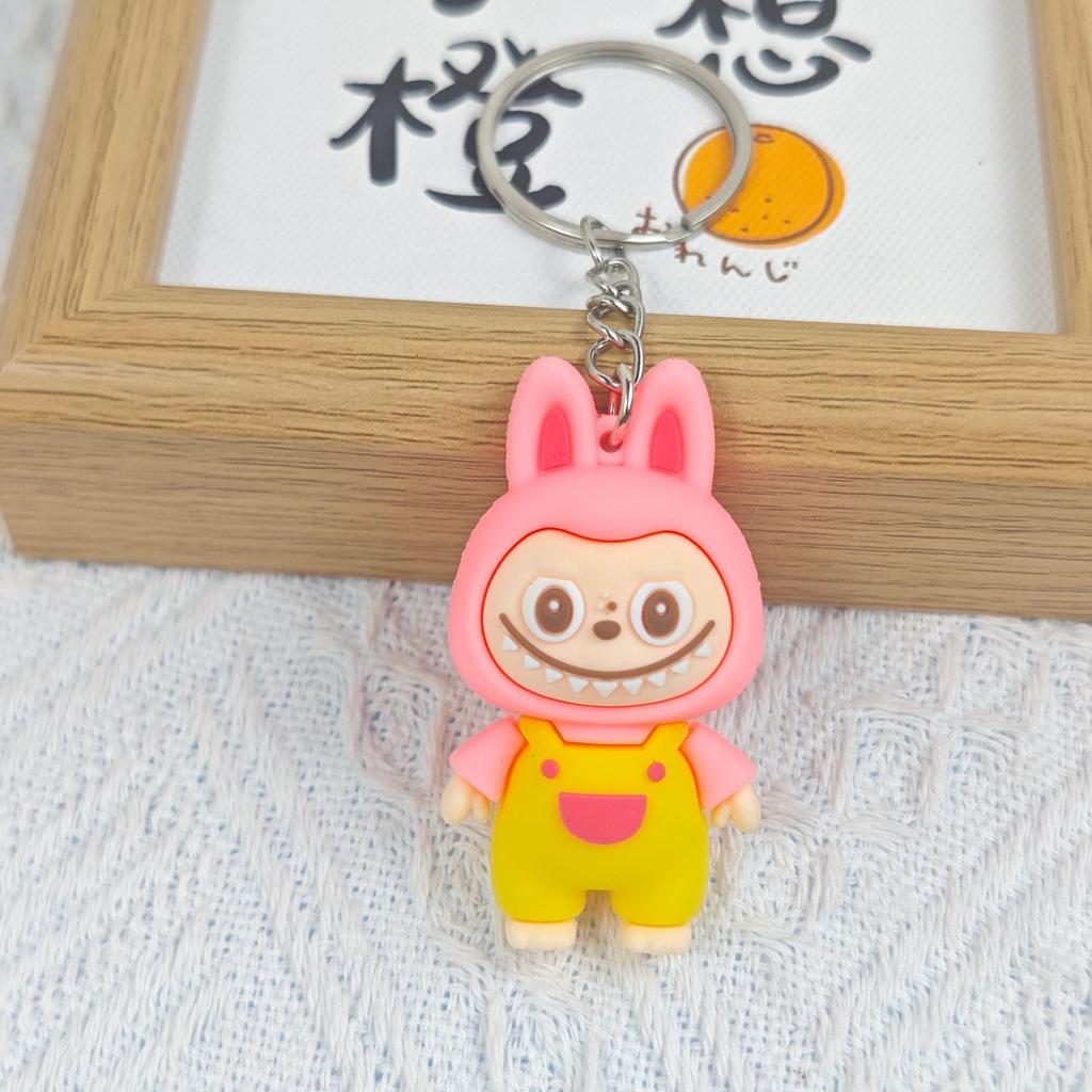 Creative Cartoon Labfabric Keychain Cute Doll Car Pendant Keychain Gift Bag Pendant